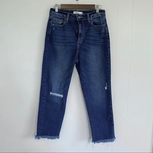 Cello Cropped Mom Jeans